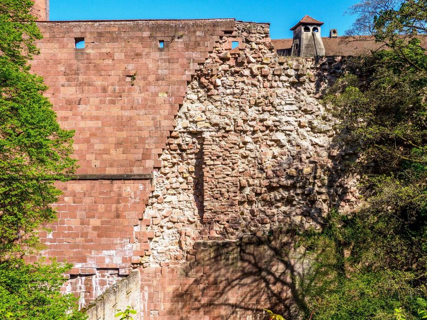 Schloss Heidelberg, Schildmauer